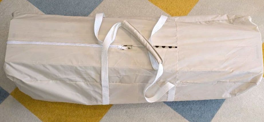 ココネルエアーAB ベビーベッド　ホワイトグレー