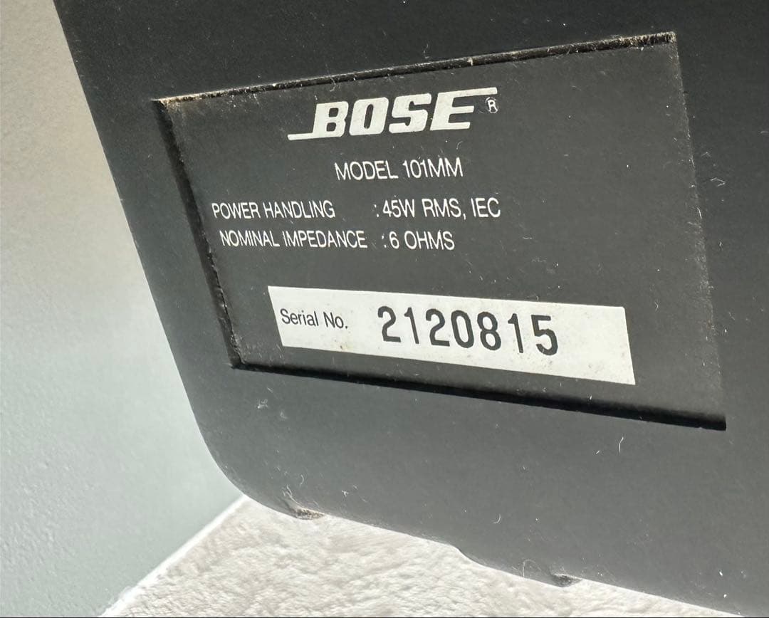 BOSE スピーカー　101MM 2個1セット(黒or白)