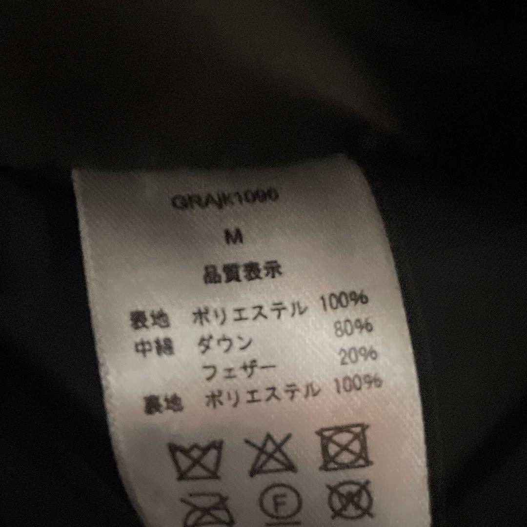 【GRANCY】プリントショートリアルダウン　ブラックMサイズ