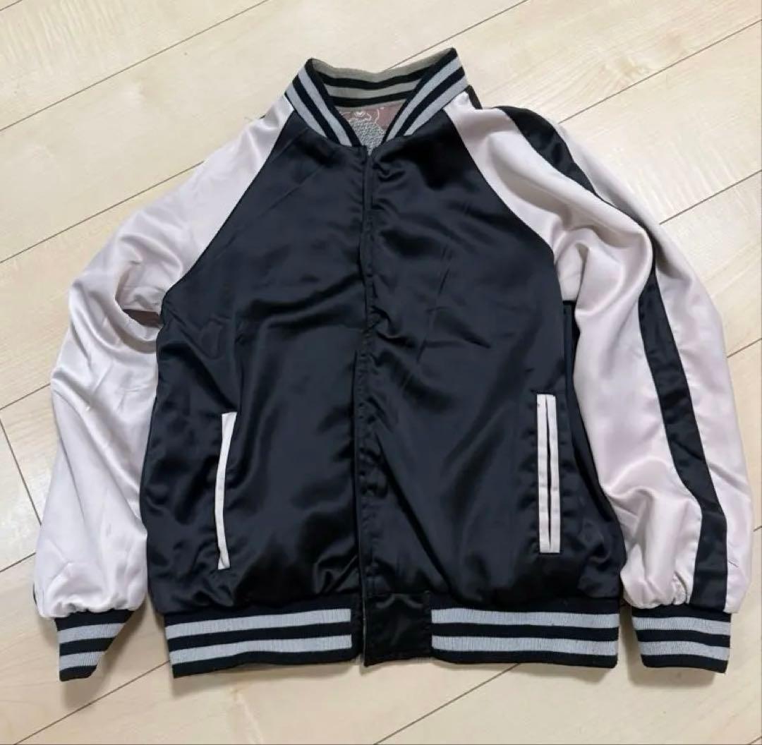 刺繍　ZARA WOMAN スカジャン リバーシブル 龍 虎 Mサイズ