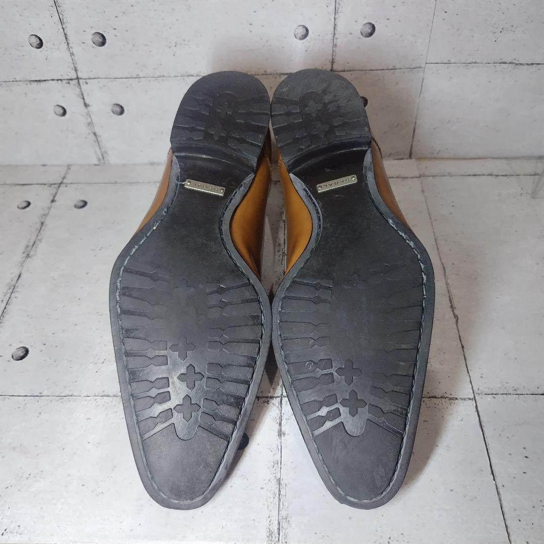 リーガル 011R 24.5 ライトブラウン ストレートチップ ビジネス 革靴