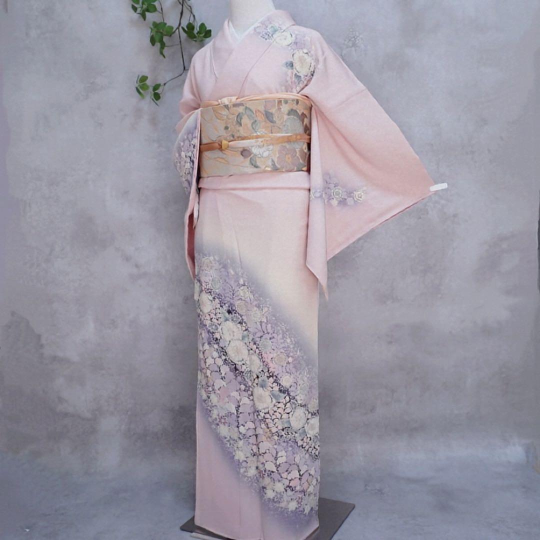 ⭐︎ まりか☆⭐︎訪問着フルセット【276▪︎】翠山工房 辻が花 正絹