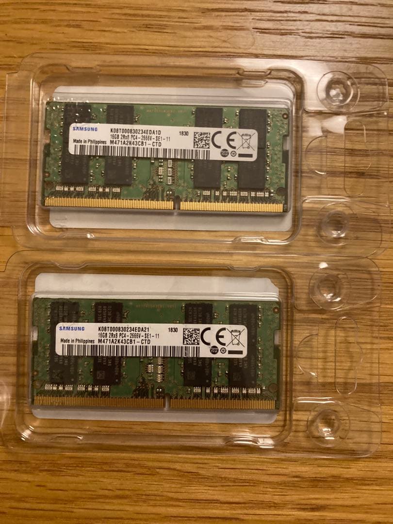 SAMSUNG DDR4-2666 32GB(16GBx2枚)