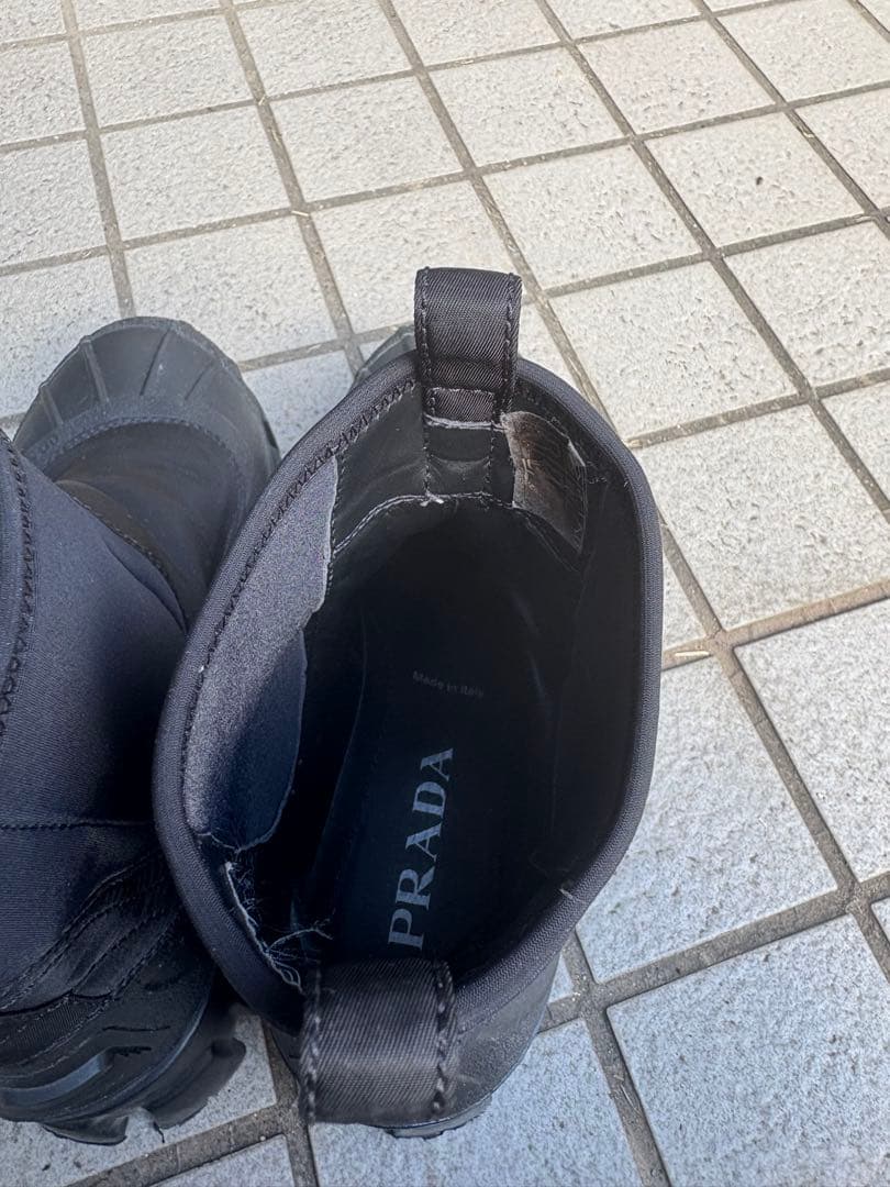 PRADAプラダ　モリノスRe-Nylonギャバジンブーツ