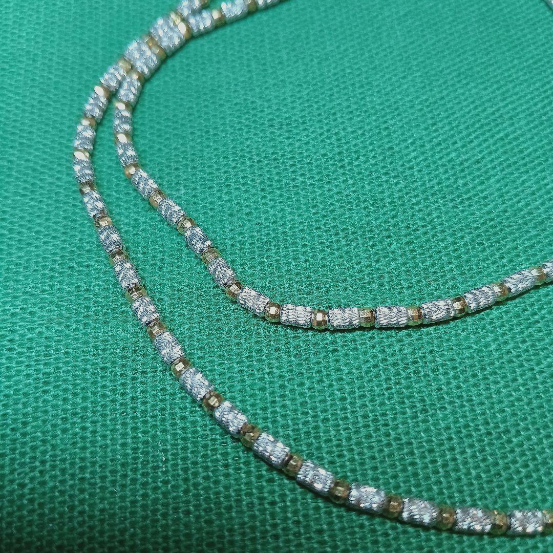 K18ネックレス　ホワイトゴールド　希少デザイン