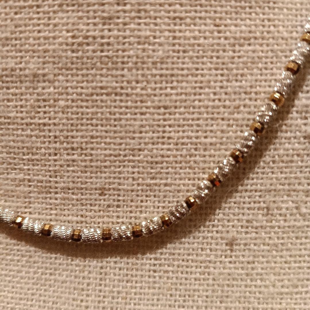 K18ネックレス　ホワイトゴールド　希少デザイン