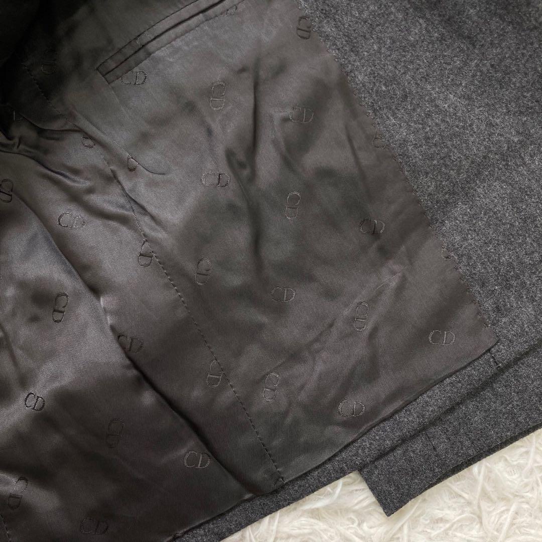 Christian Dior カシミアセットアップ スーツ チャコール 46