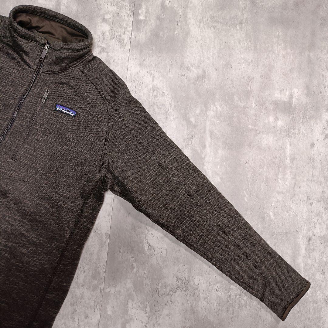 希少カラー patagonia ベターセーター フリース ハーフジップ 茶 M