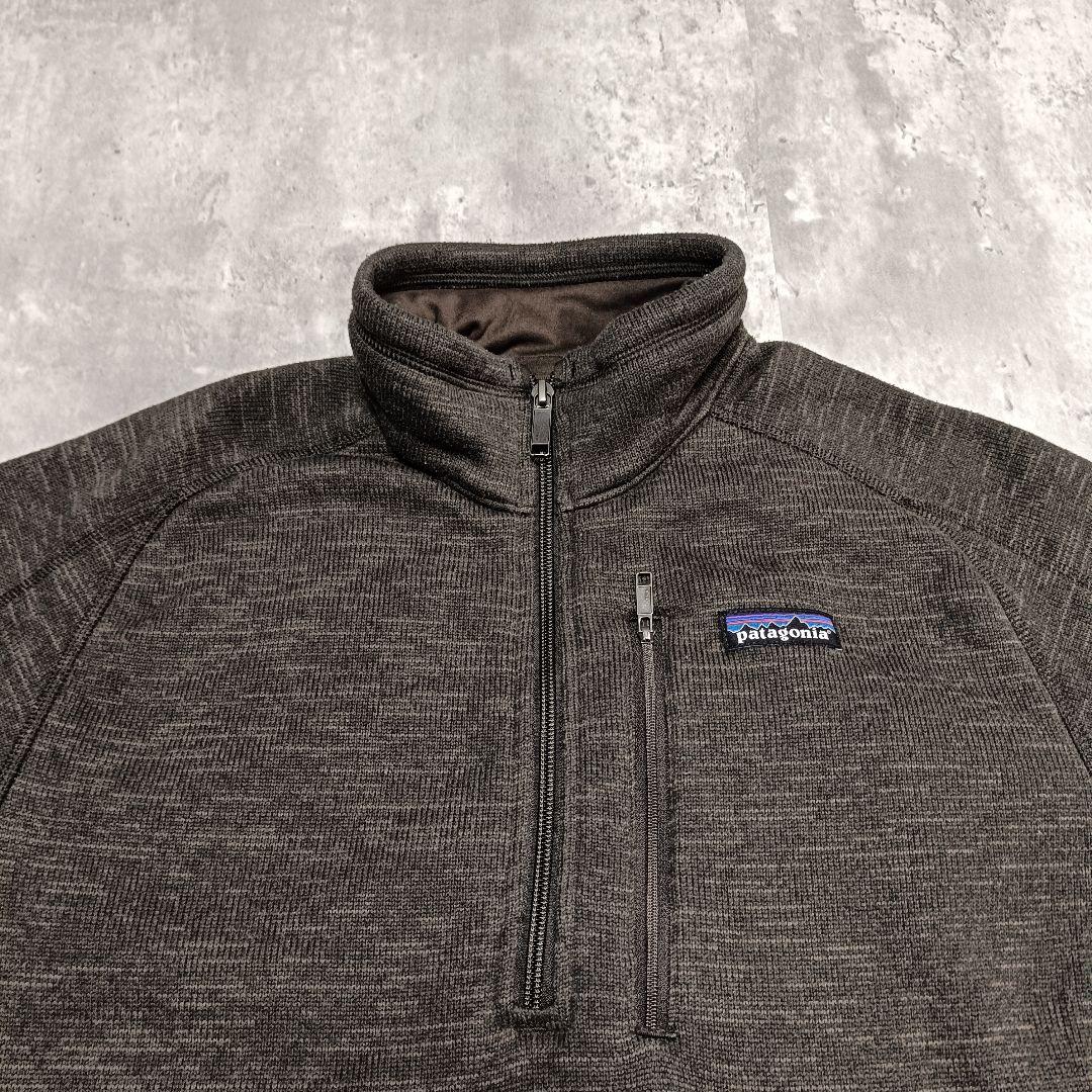 希少カラー patagonia ベターセーター フリース ハーフジップ 茶 M