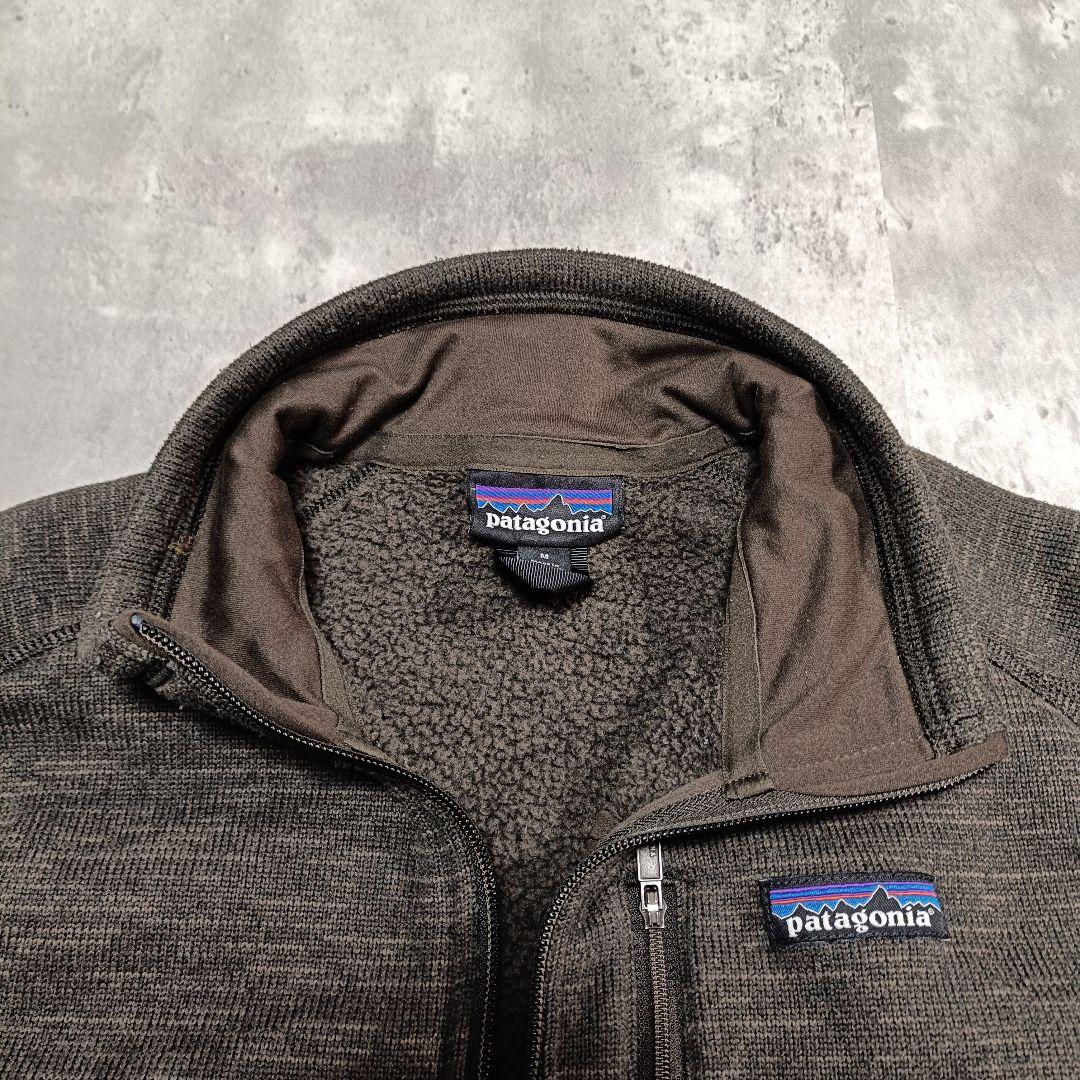 希少カラー patagonia ベターセーター フリース ハーフジップ 茶 M