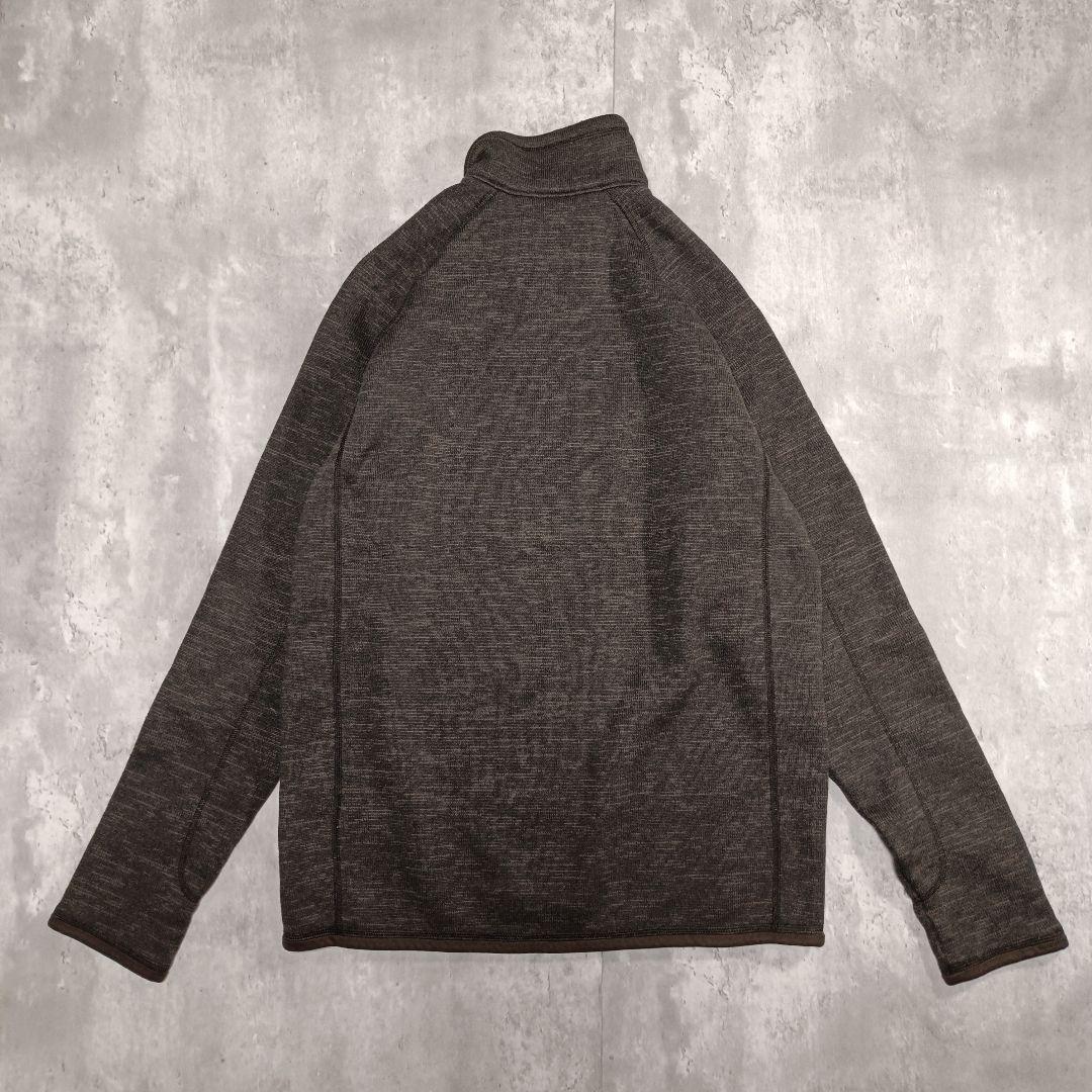 希少カラー patagonia ベターセーター フリース ハーフジップ 茶 M
