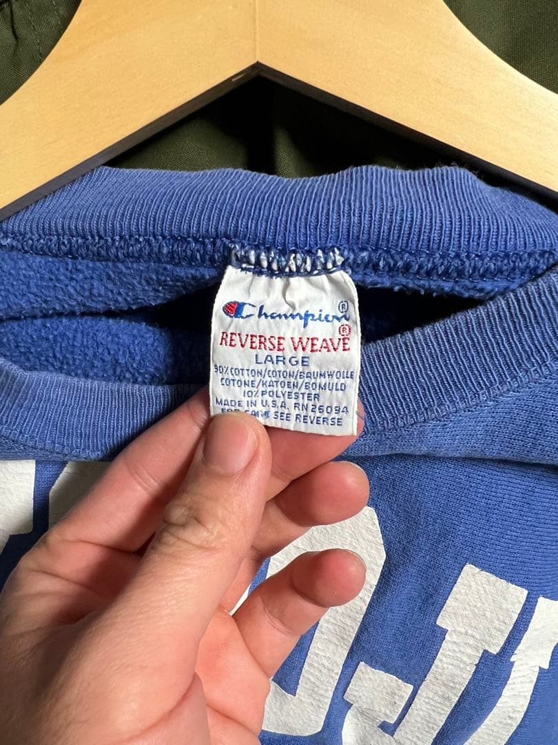 90s リバースウィーブ　トリコタグ　2段　USA製