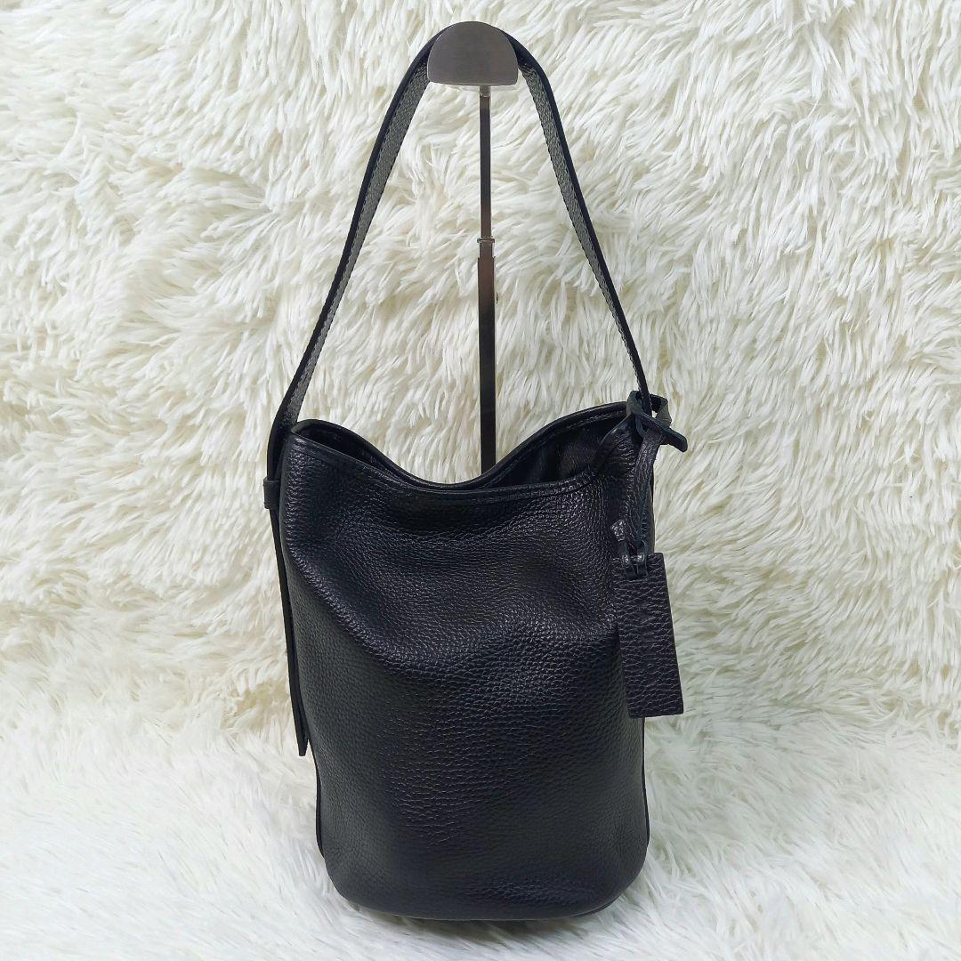 極美品✨BEAUTY&YOUTH LAUNIQA　レザー トートバッグ ブラック