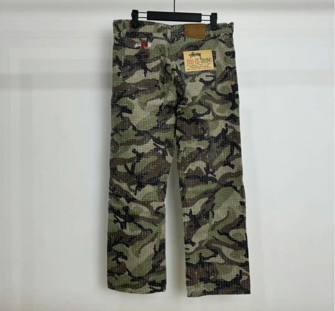 パンツ STUSSY BIG OL JEAN CAMO CANVAS 28size