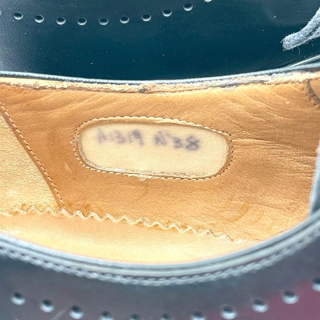 ボリーニ ドレスシューズ プレーントゥ 内羽根 黒 38 本革 Y1482