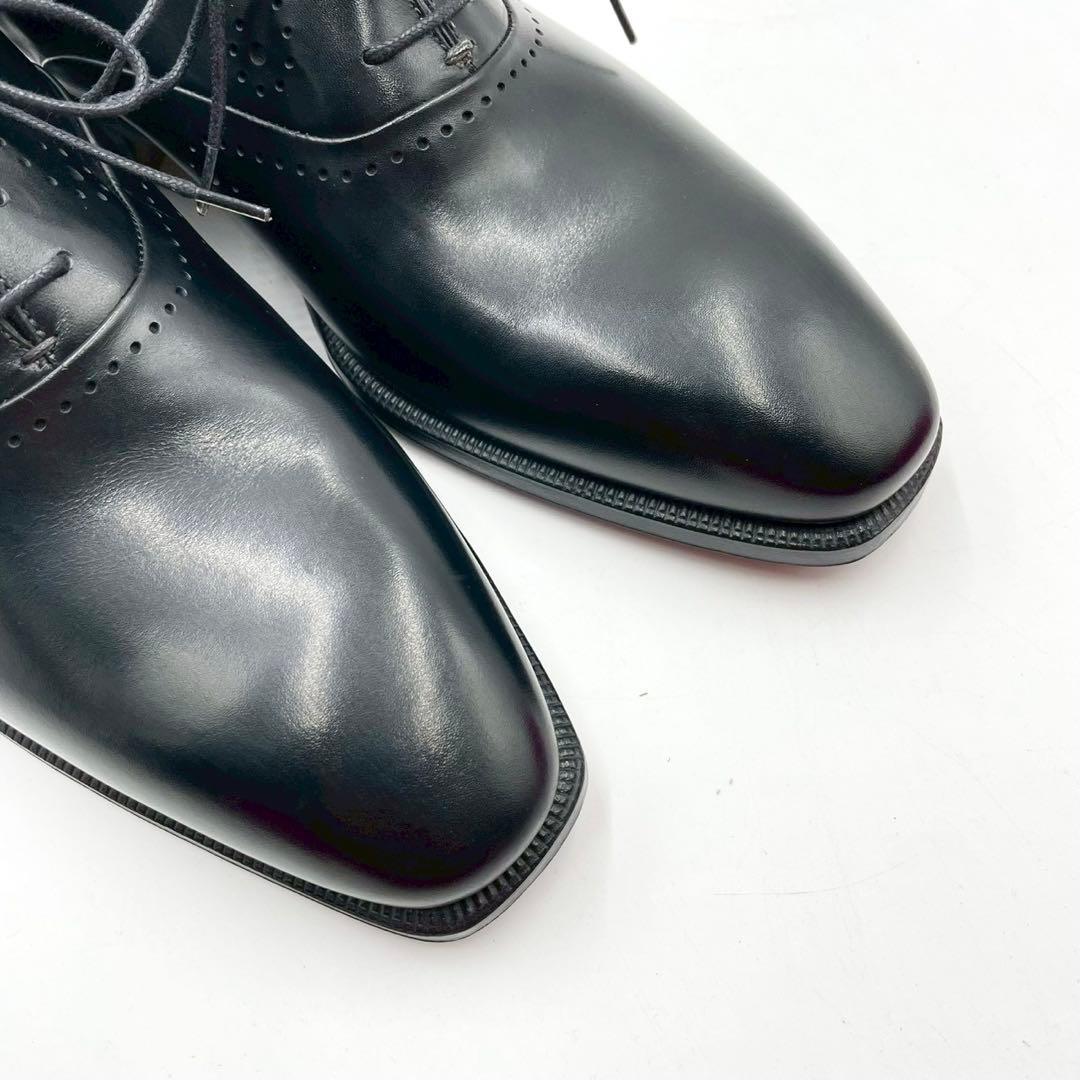 ボリーニ ドレスシューズ プレーントゥ 内羽根 黒 38 本革 Y1482