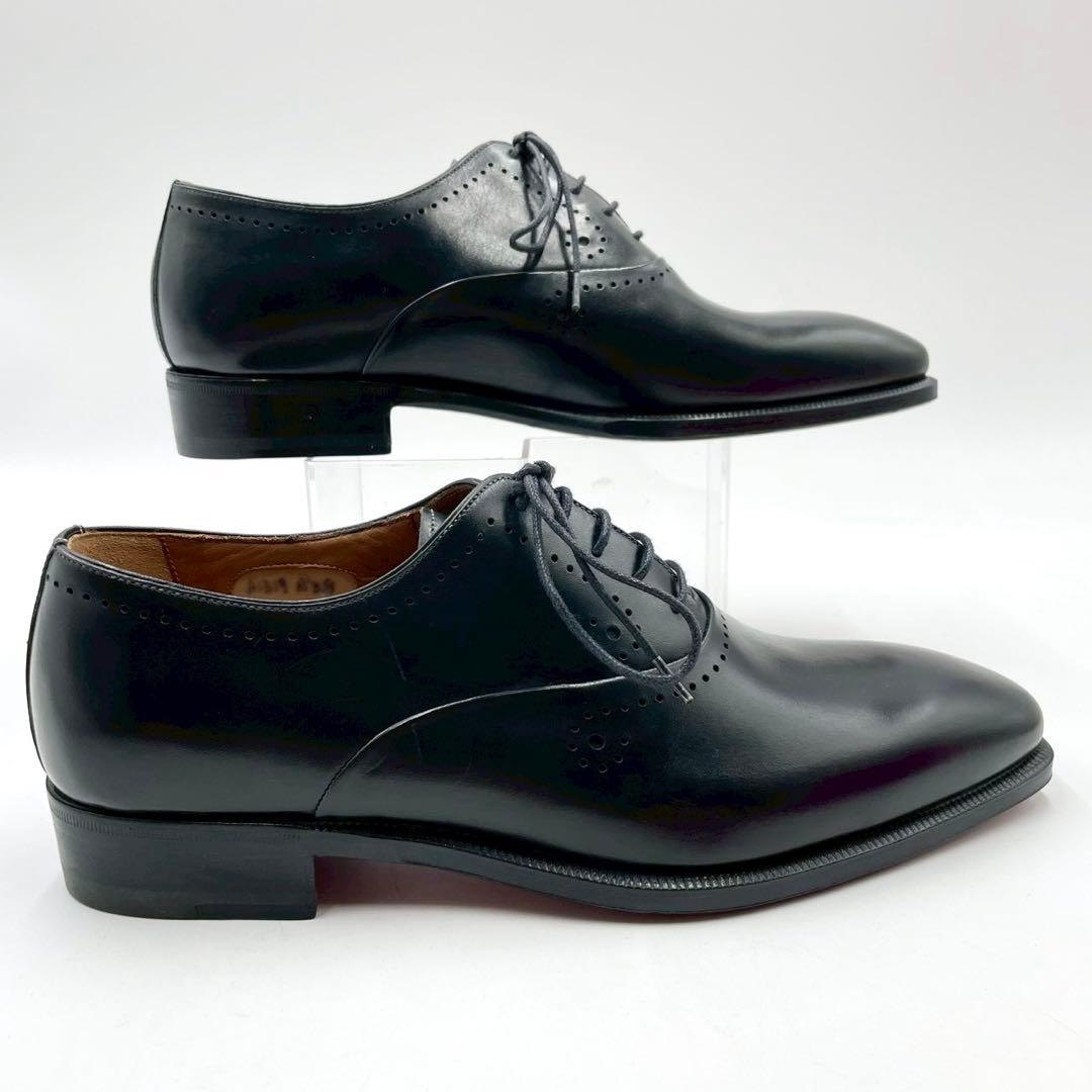 ボリーニ ドレスシューズ プレーントゥ 内羽根 黒 38 本革 Y1482