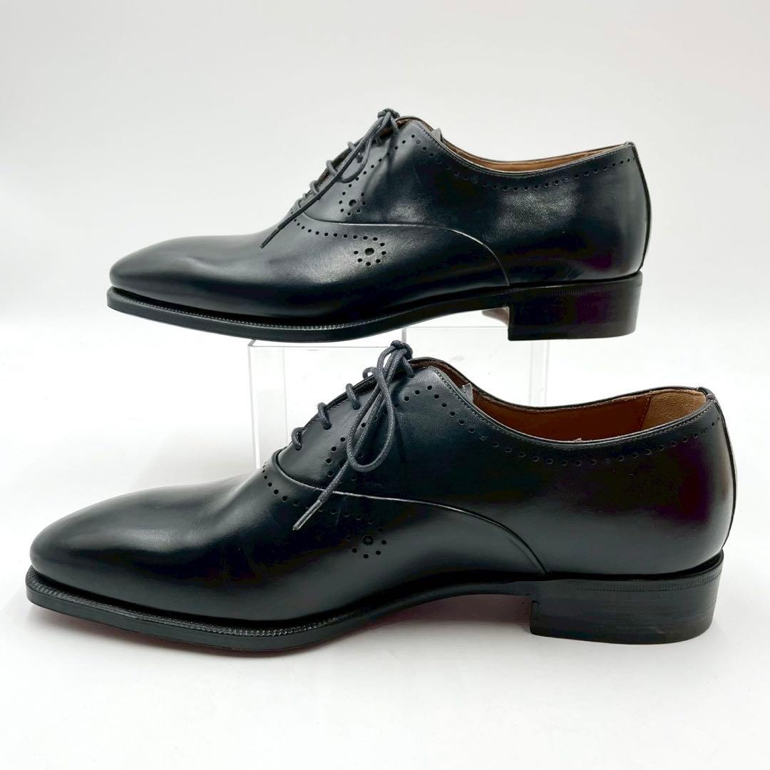 ボリーニ ドレスシューズ プレーントゥ 内羽根 黒 38 本革 Y1482