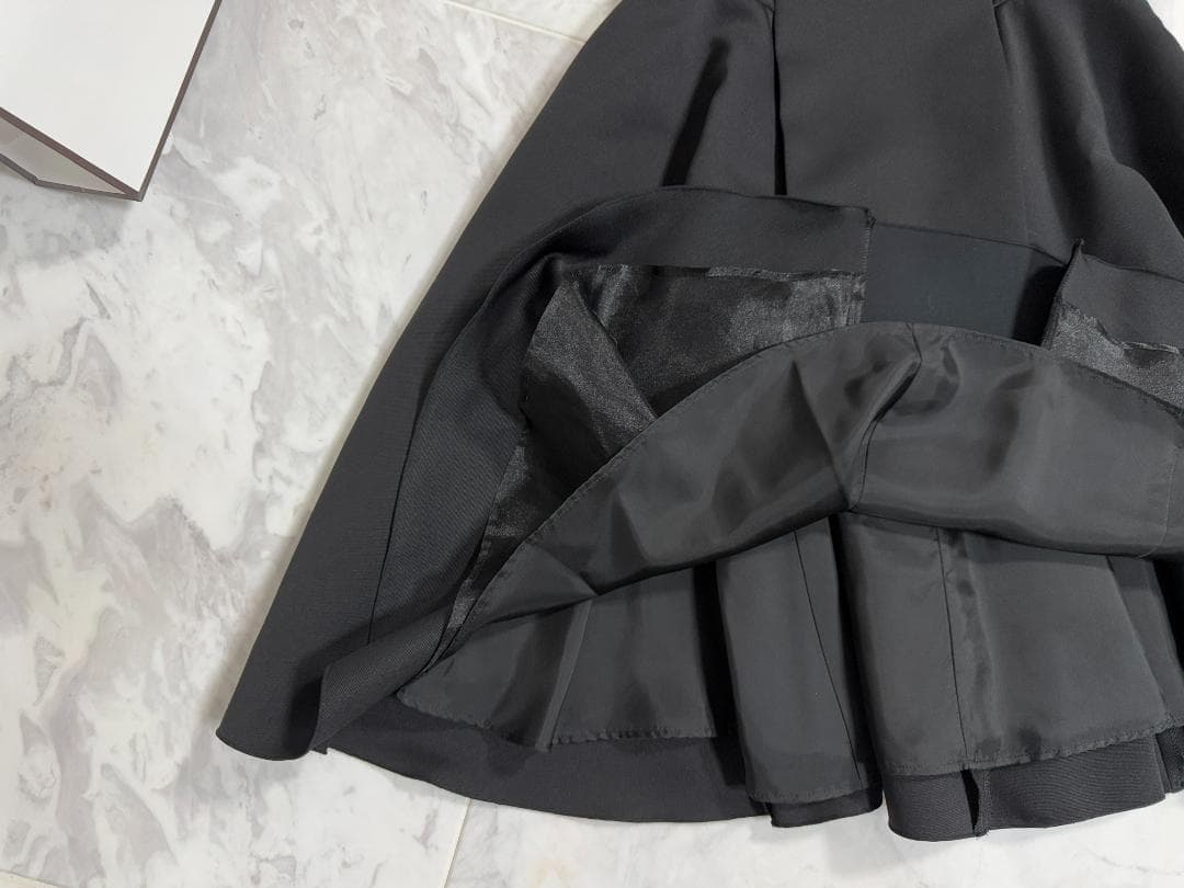 りん★Rene/ルネ ノースリーブ ワンピース ブラック ポリエステル34