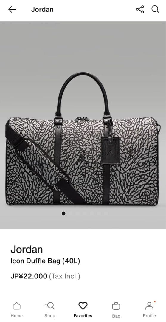 バッグ Jordan Icon Duffle Bag (40L)