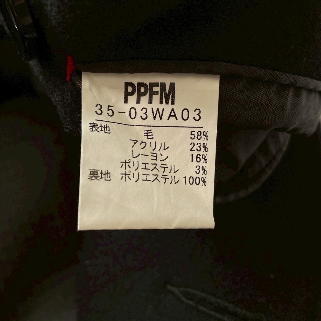 【ビッグサイズ】PPFM ピーコート L ナポレオンジャケット ブラック ウール