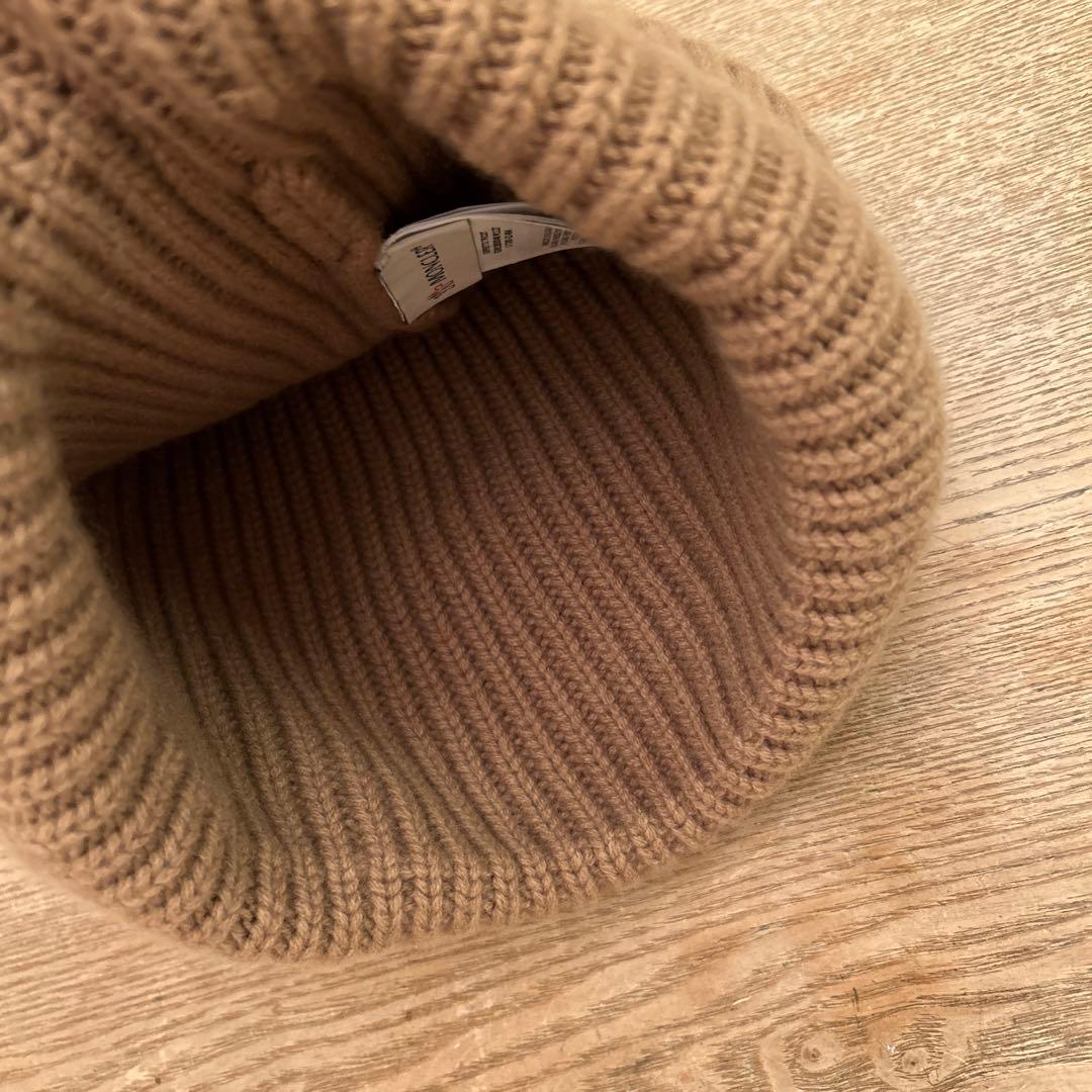 MONCLER モンクレール　ニット帽 キャメル