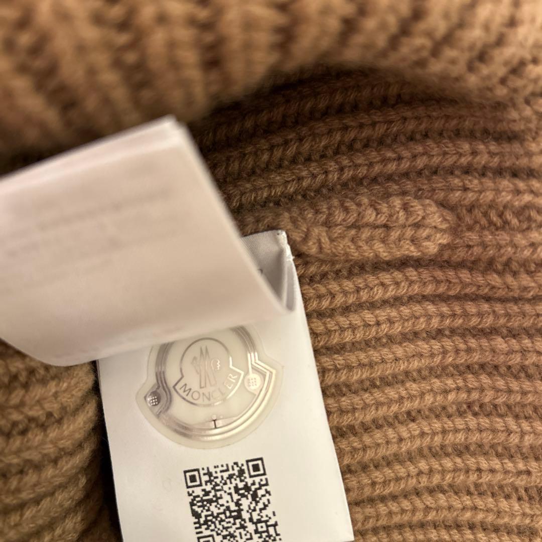 MONCLER モンクレール　ニット帽 キャメル