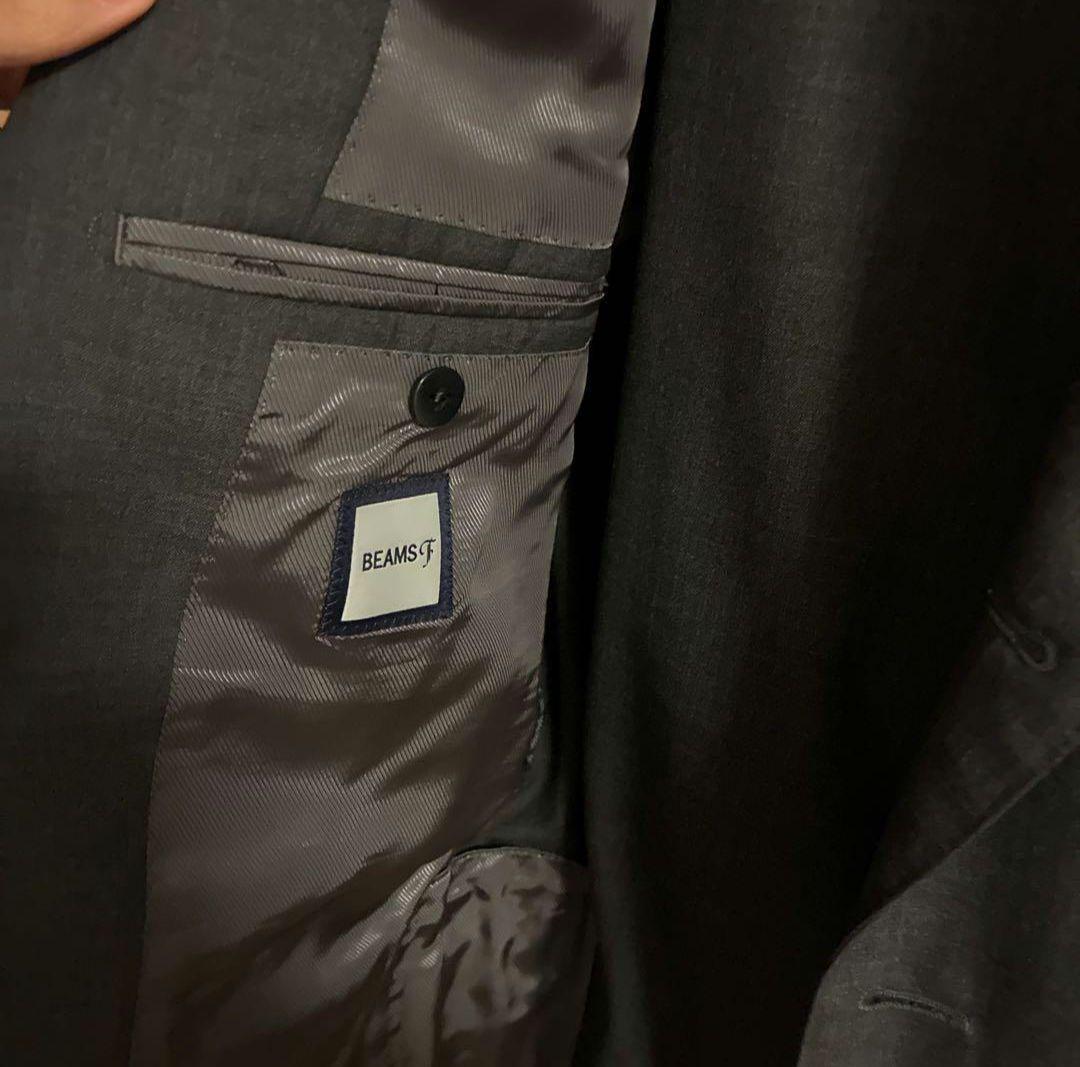 BEAMS F グレー ビジネススーツ