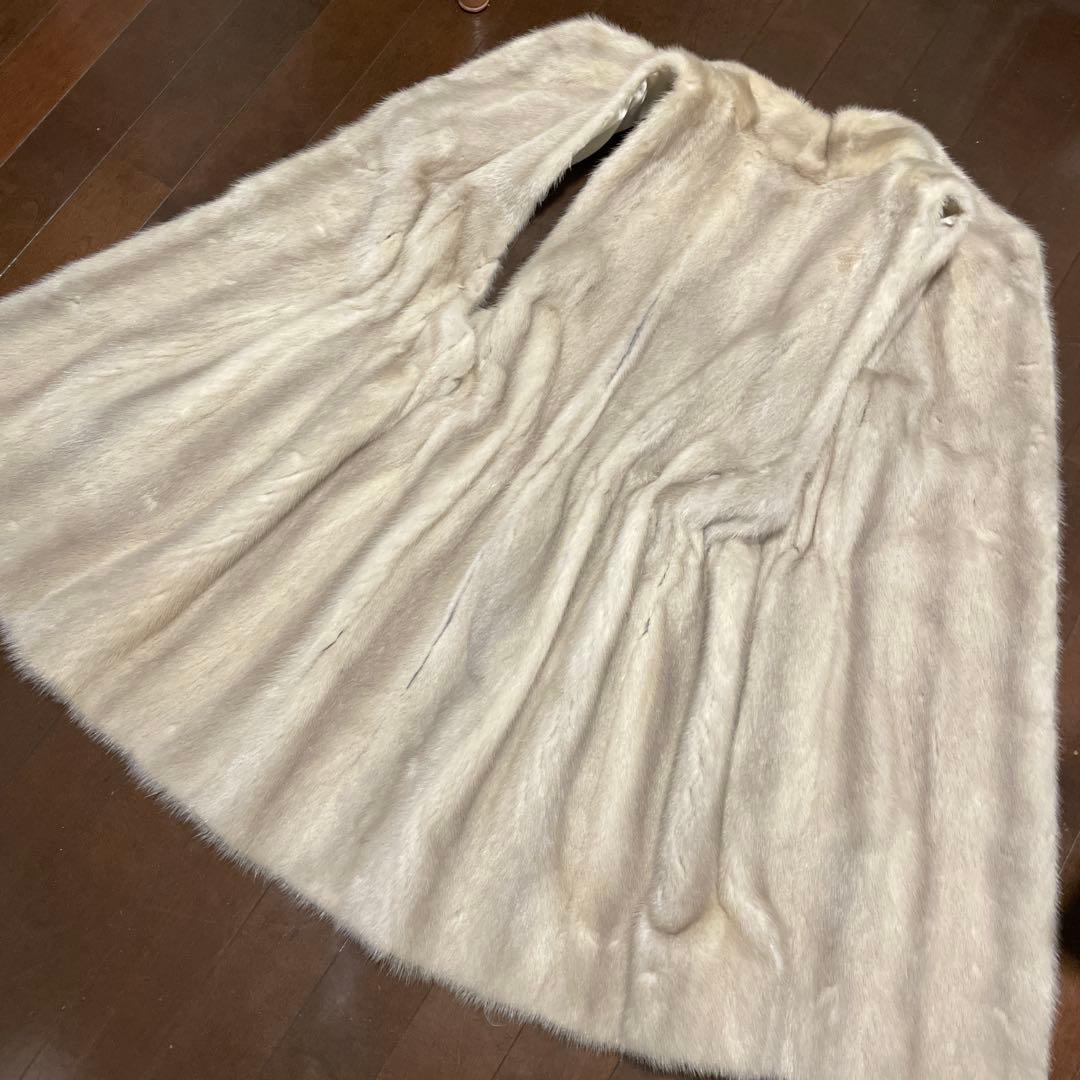 美品・最高級ヴァイオレットミンクファージレミドル・ロング丈 ノーカラー