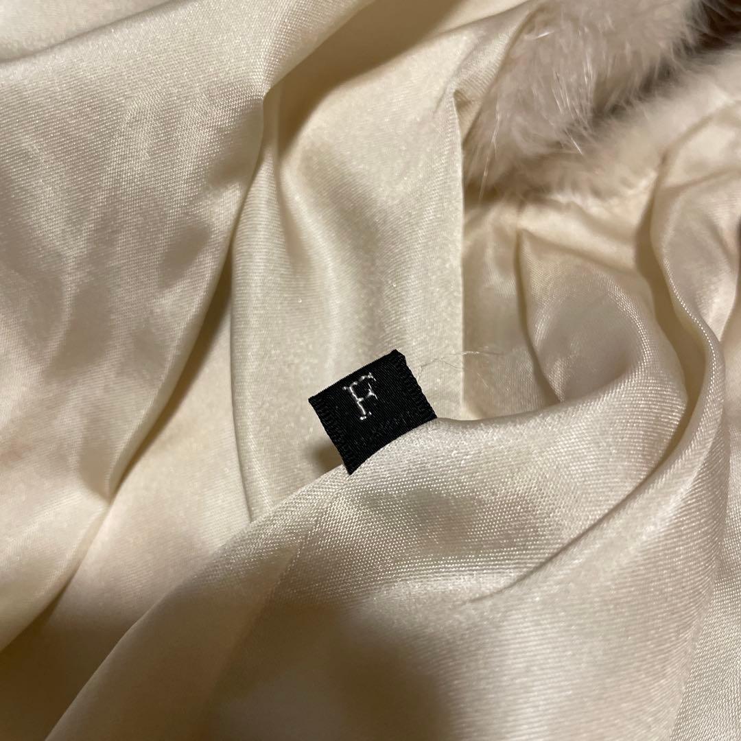 美品・最高級ヴァイオレットミンクファージレミドル・ロング丈 ノーカラー