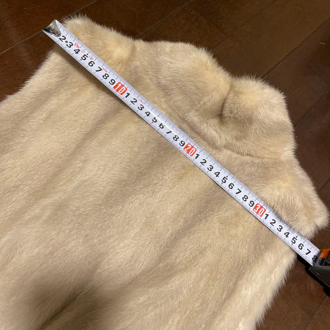 美品・最高級ヴァイオレットミンクファージレミドル・ロング丈 ノーカラー