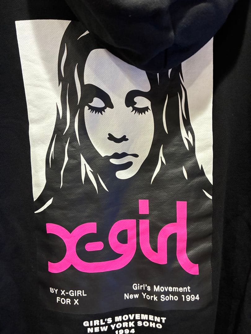X-girl エックスガール パーカー フーディー スウェット フード