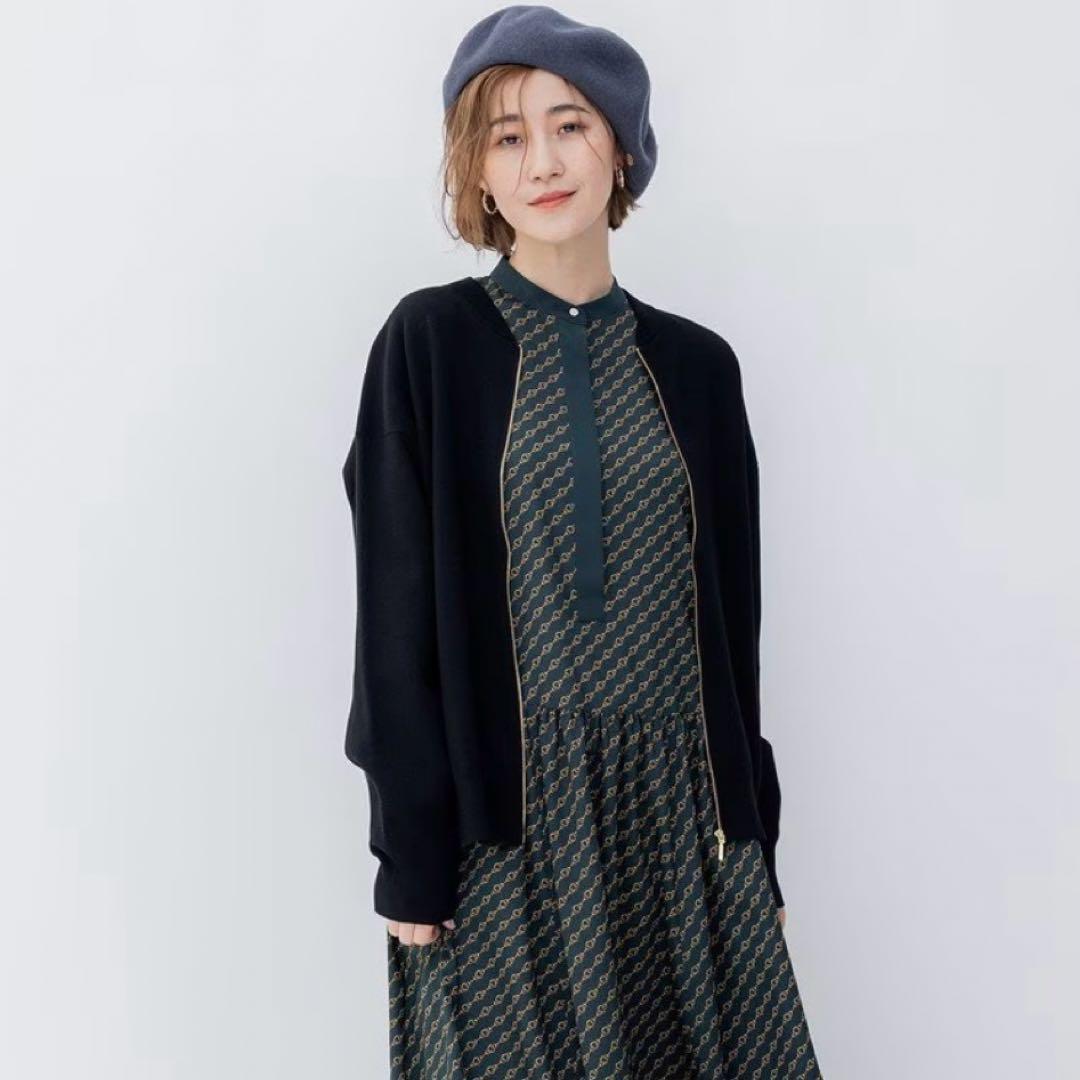 完売　2023年　23区　ヴィスコースストレッチ ニットブルゾン　＋他1点