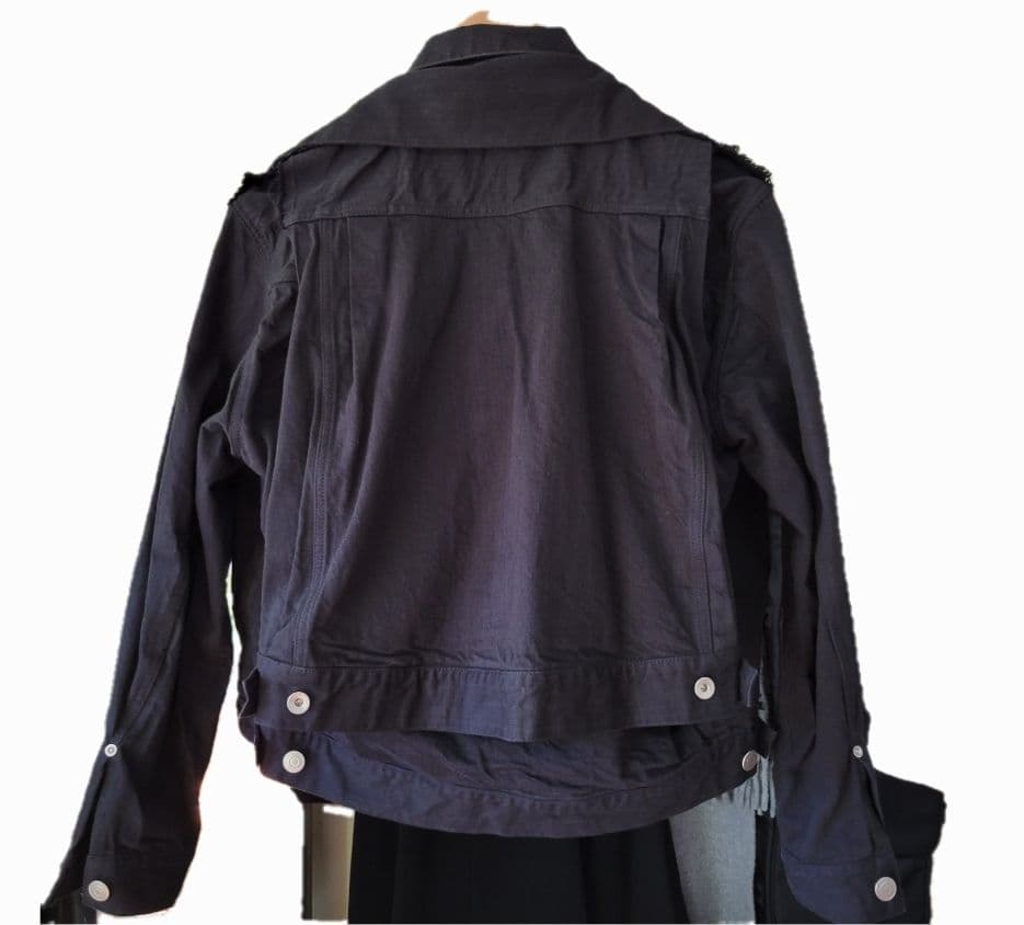 名作 sacai 20ss ダブル レイヤード デニムジャケット サイズ 3