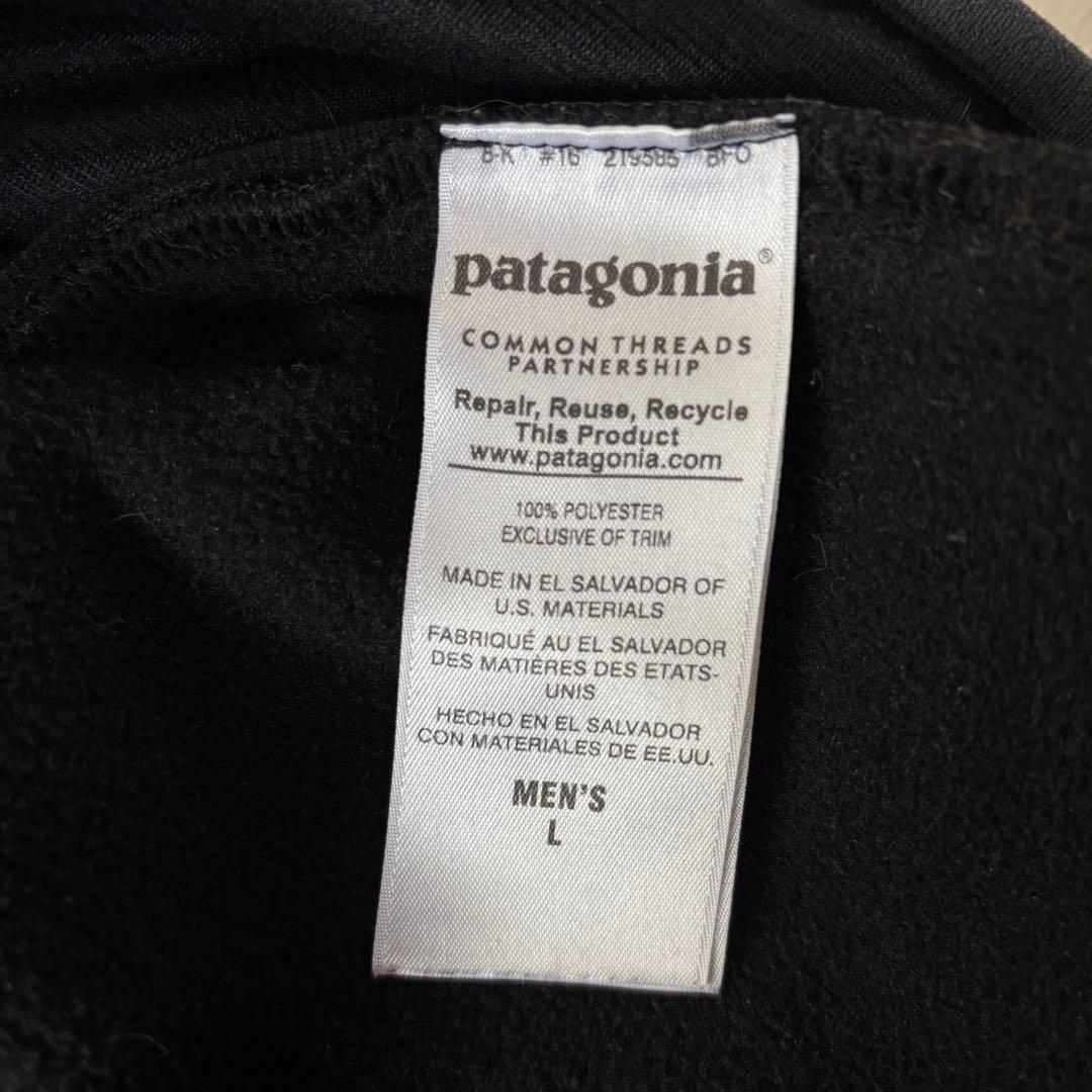 パタゴニア　シンチラ　ジップアップ　フリースベスト　ブラック　Lサイズ　古着
