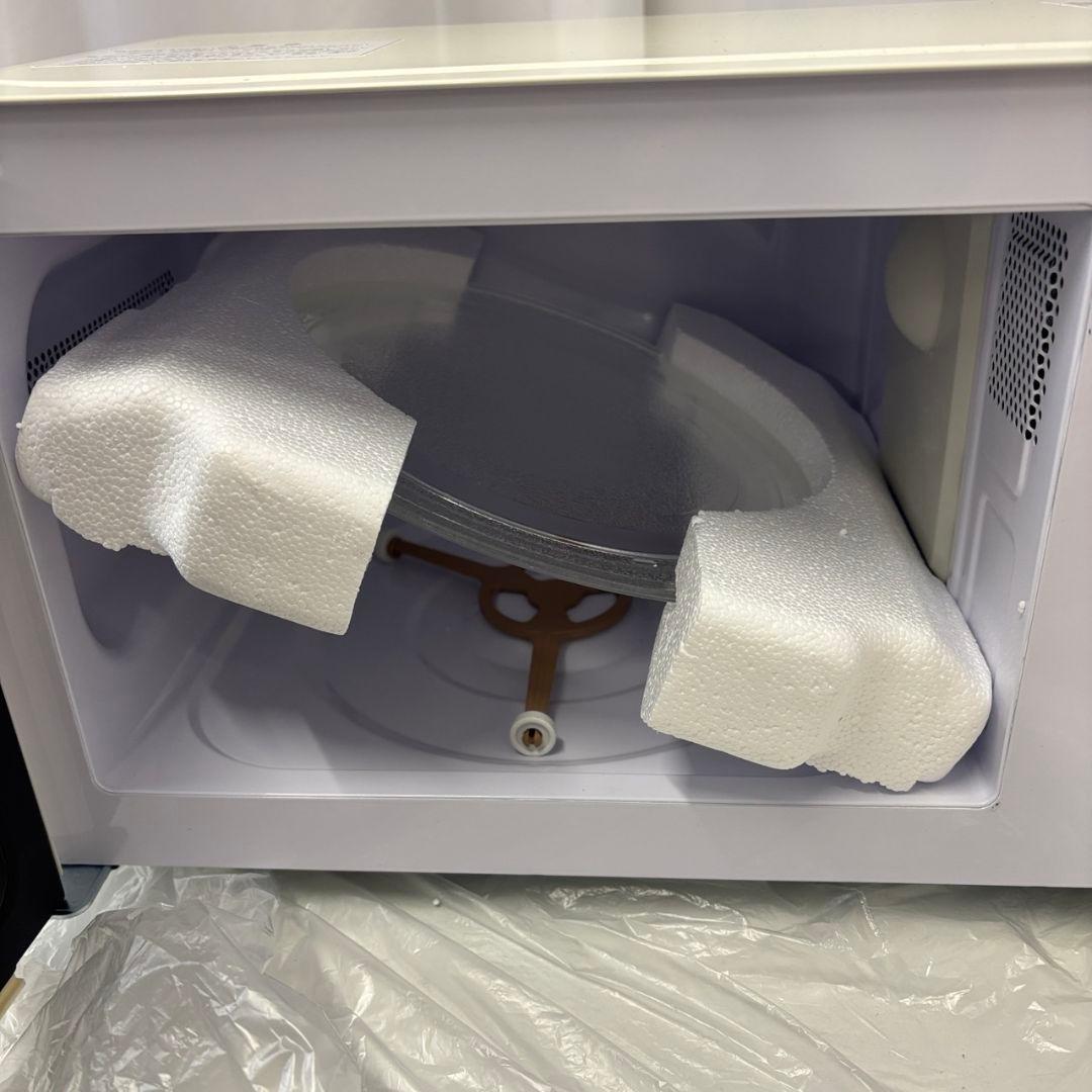 92　未使用展示品　電子レンジ　レトロ　安い　17ℓ　50Hz　送料無料