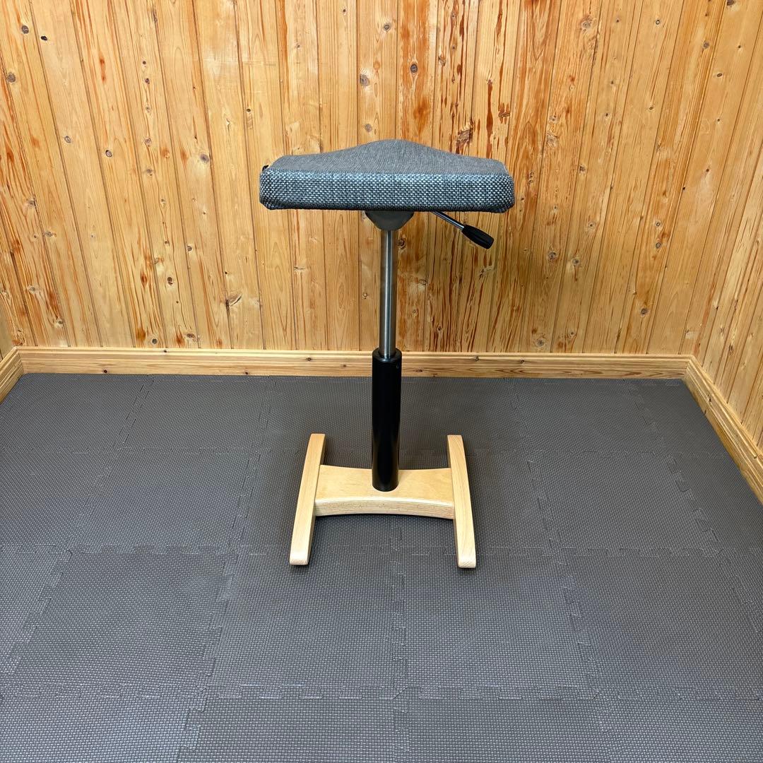 美品 バランスシナジー スクエアシート グレー 織柄 オートリターン