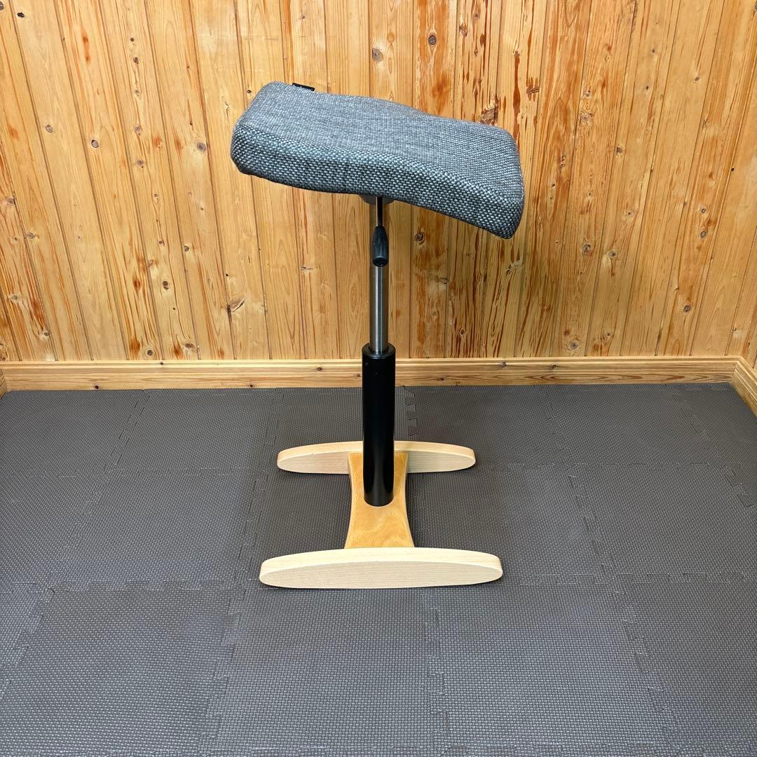 美品 バランスシナジー スクエアシート グレー 織柄 オートリターン