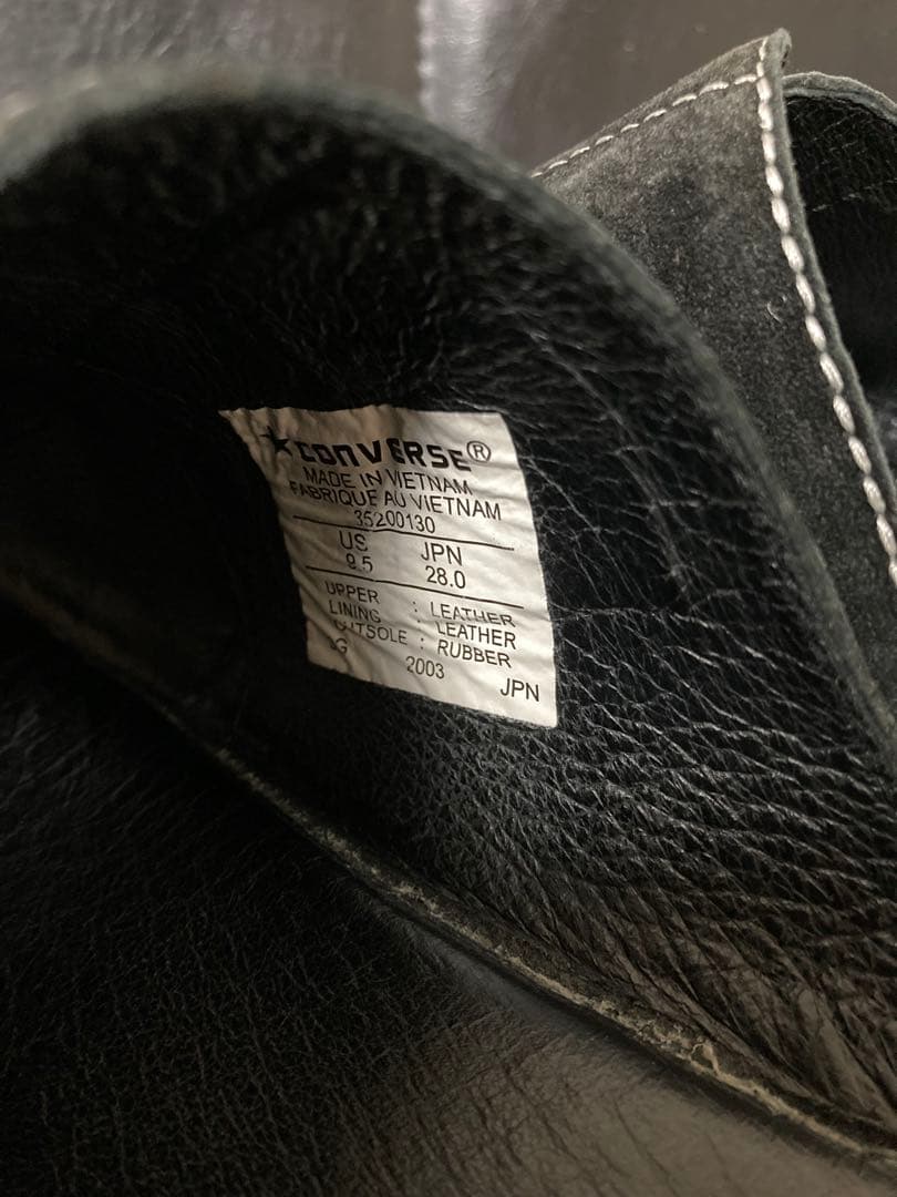 converse adict 28.0ブラック スウェードサンダル ワンスター