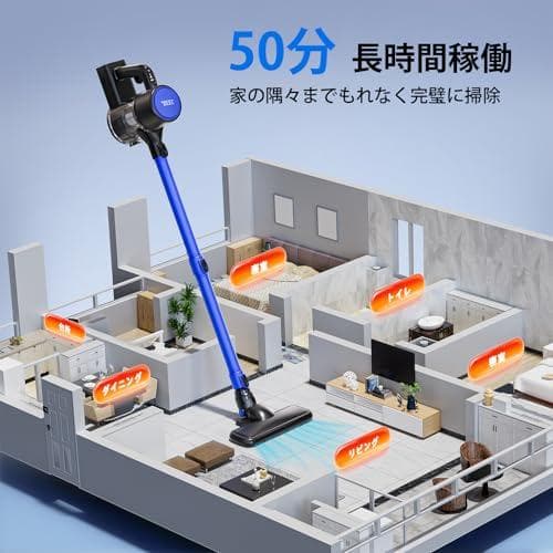 掃除機 コードレス【2026革新版！衝撃の45000pa超強力吸引&革_corg