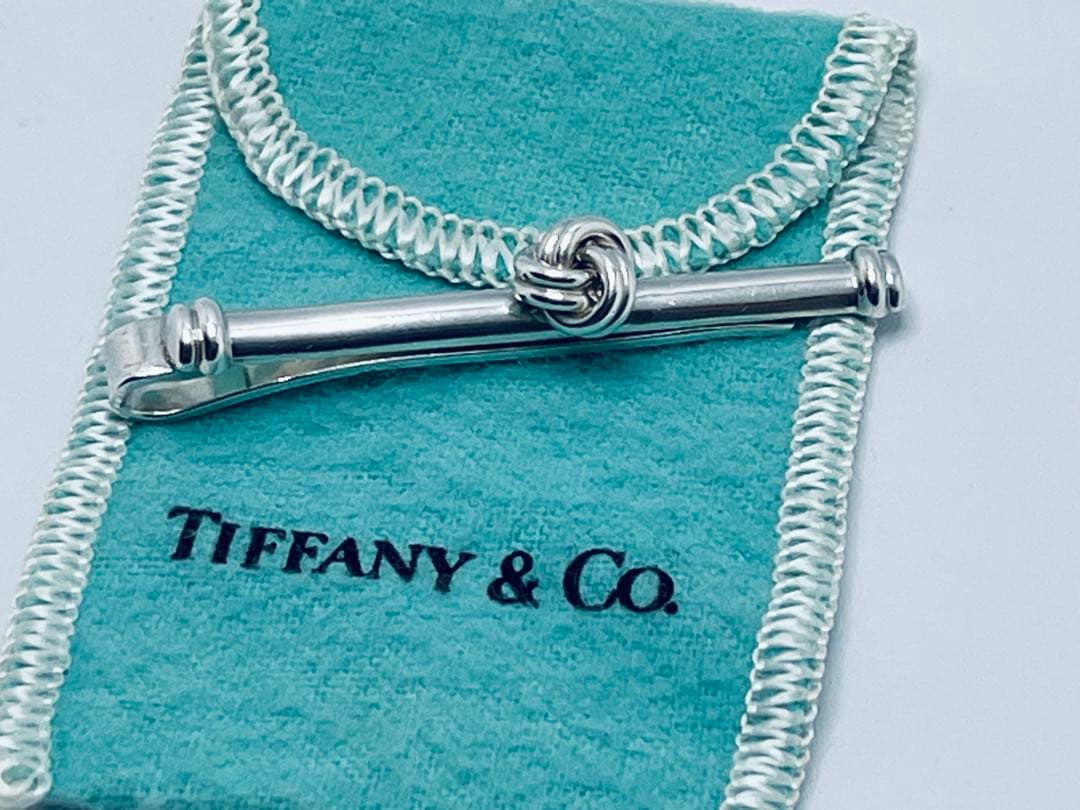 c787 美品　希少　ティファニー　ツイスト　ノット　ネクタイピン　925