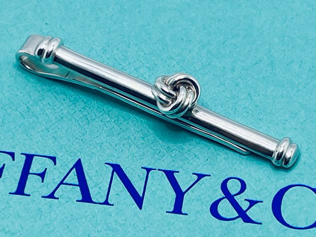 c787 美品　希少　ティファニー　ツイスト　ノット　ネクタイピン　925