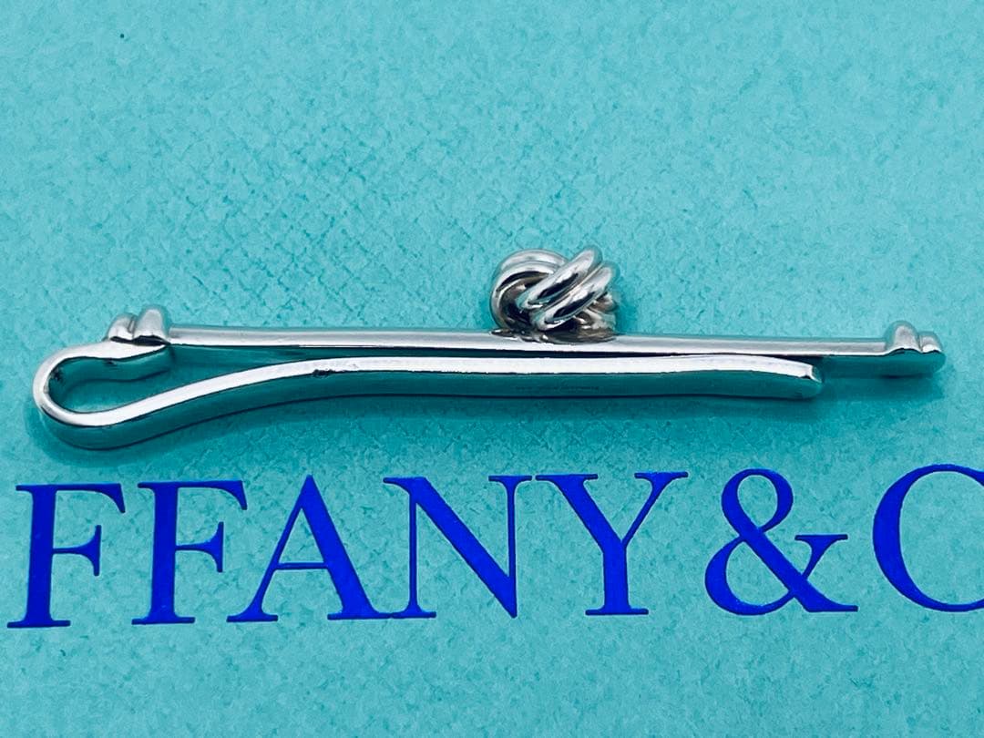 c787 美品　希少　ティファニー　ツイスト　ノット　ネクタイピン　925