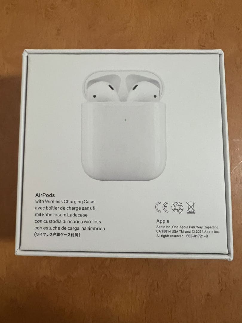 【美品】Apple AirPods(第2世代)ホワイト 充電ケーブル付き