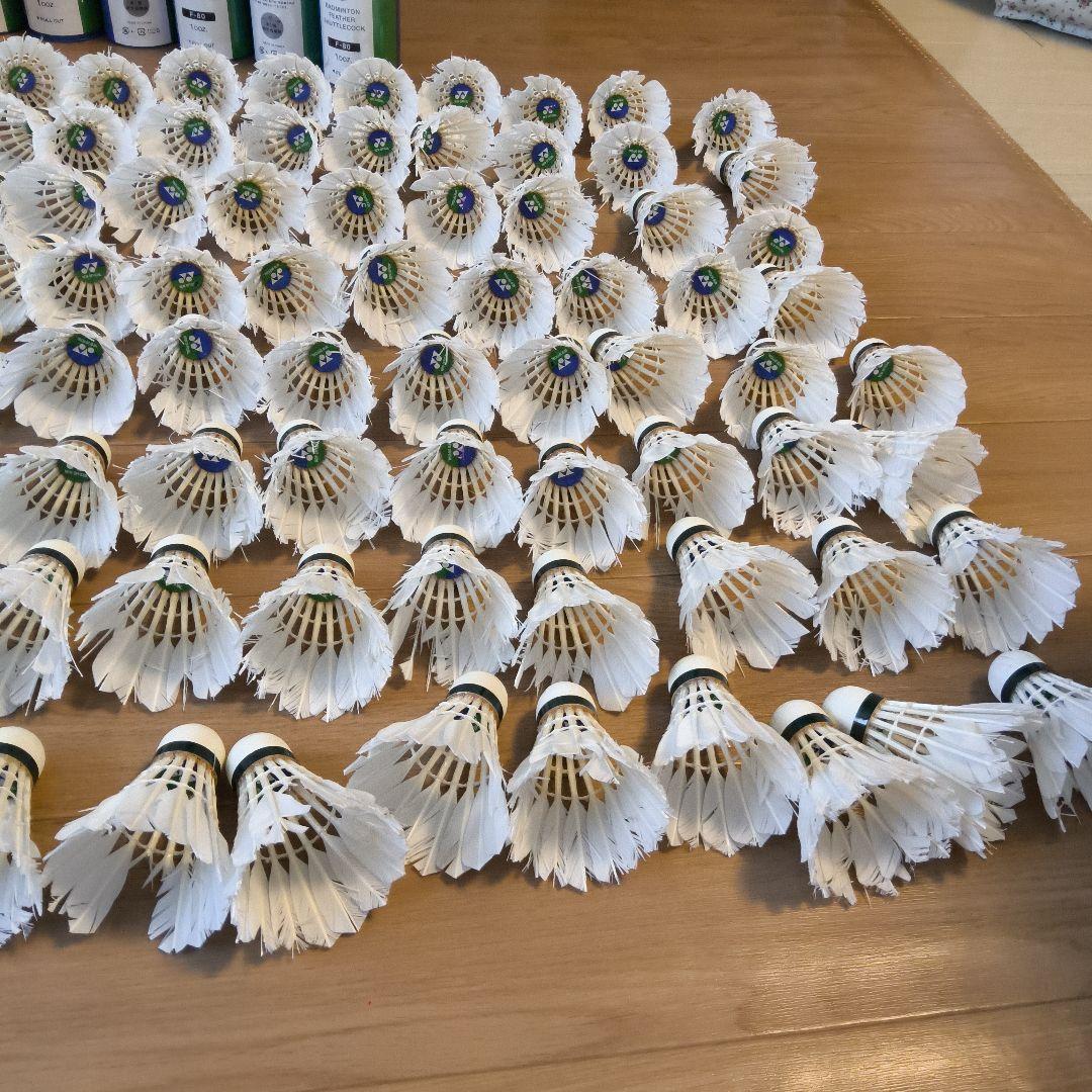 ヨネックス　ニューオフィシャルのみ120球中古 基礎打ち33球、ノック用87球