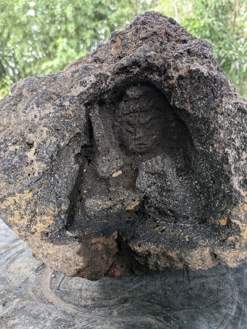 熔岩石仏、不動明王、熔岩不動明王、倉田辰彦作