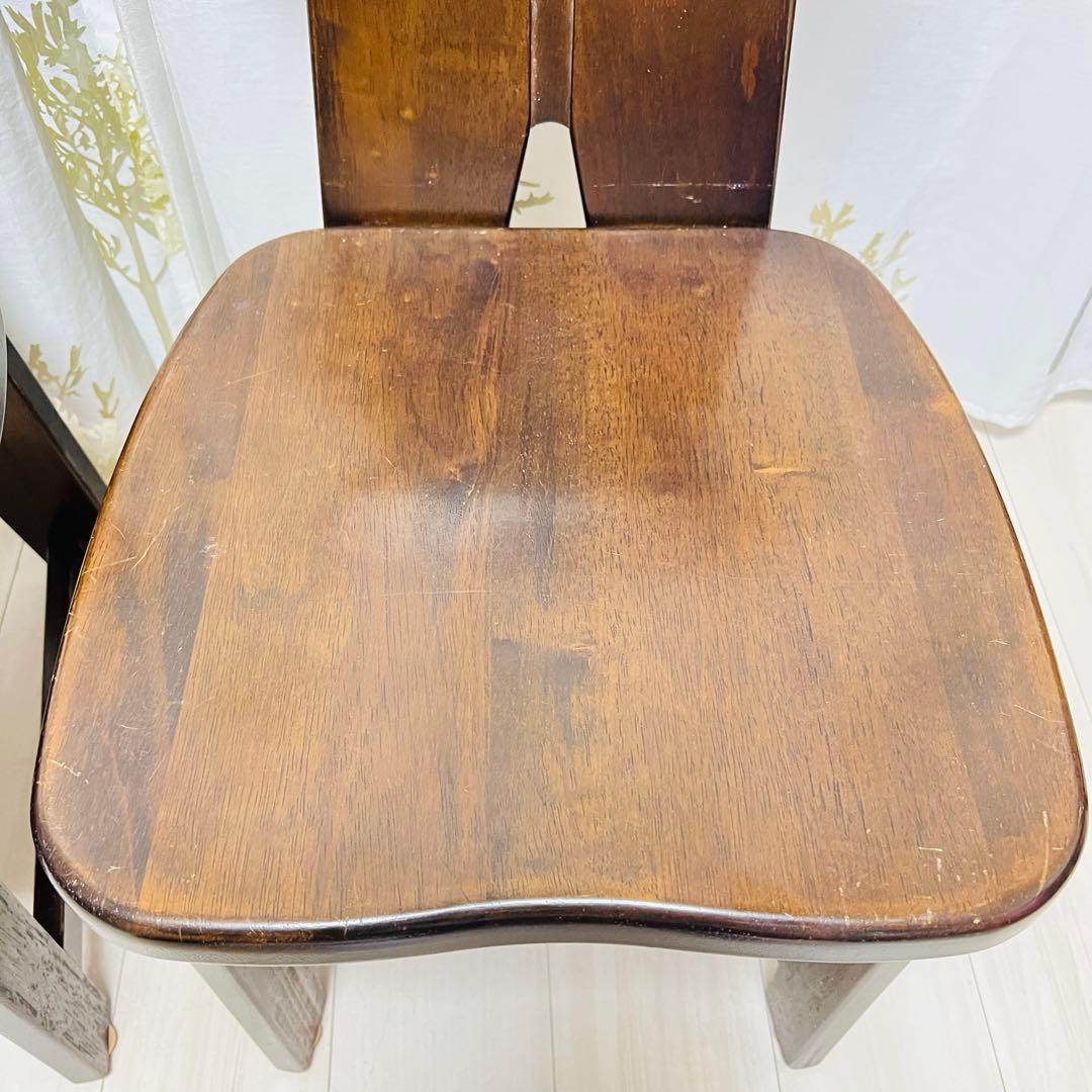 【廃盤品】カリモク RUSTIC 2脚セット ダイニングチェア②