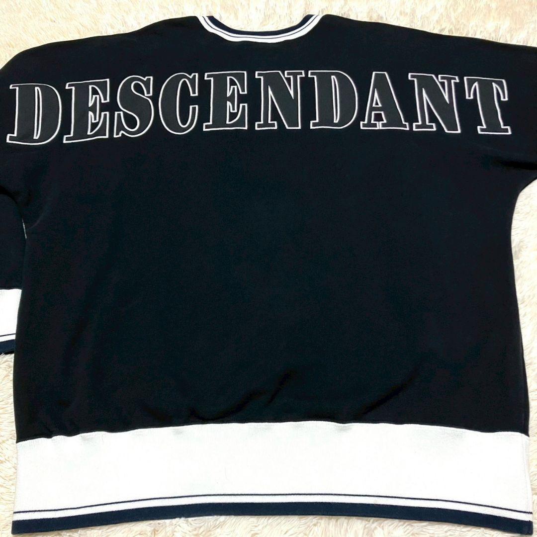 美品✨️DESCENDANT バック ロゴ刺繍 スウェット トレーナー 3