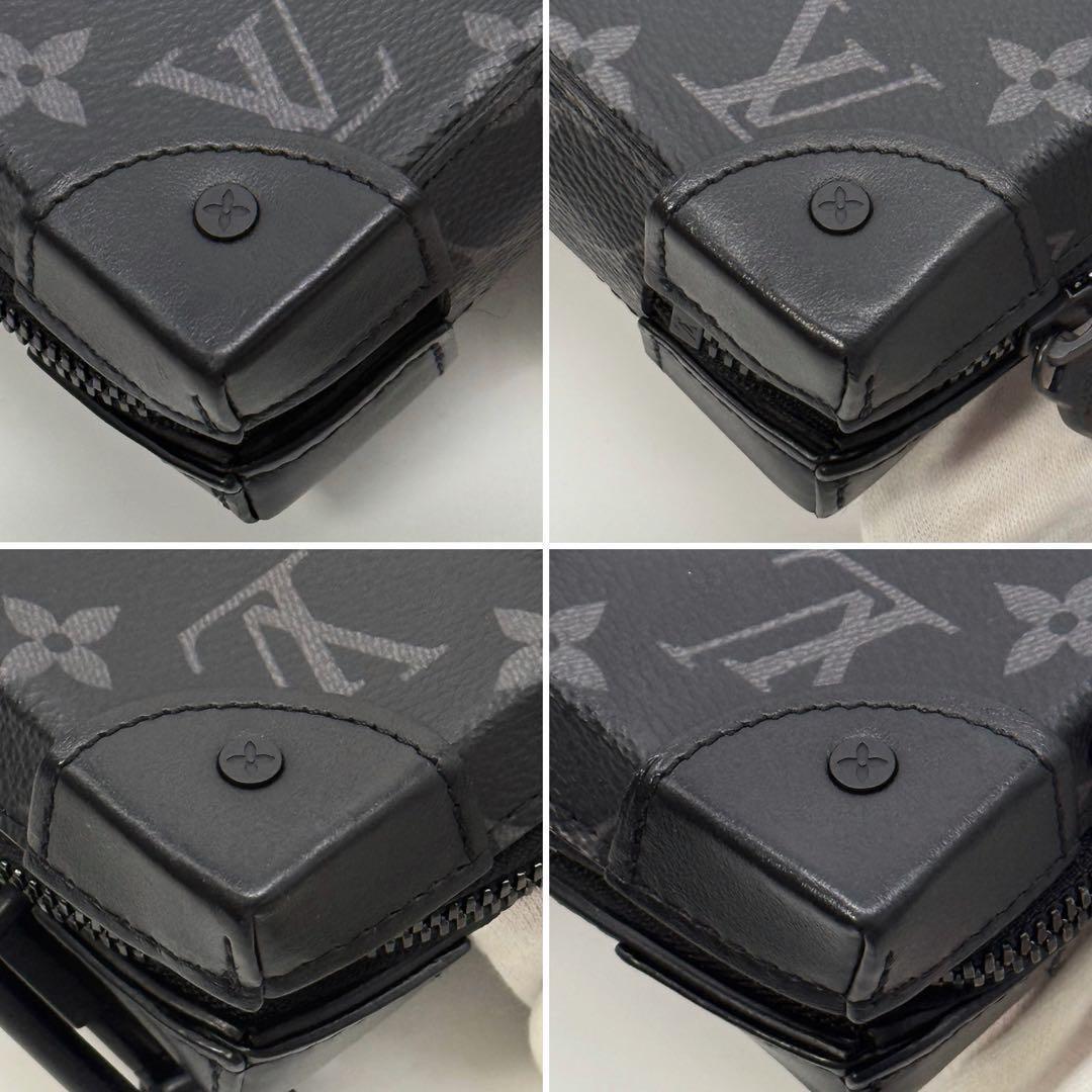 ✨極美品IC内蔵✨ルイヴィトン モノグラム エクリプス ソフトトランク バッグ黒