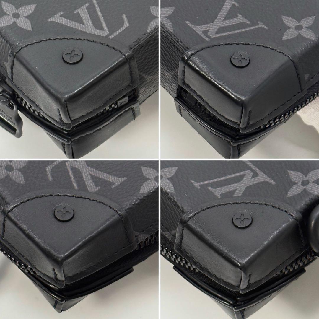 ✨極美品IC内蔵✨ルイヴィトン モノグラム エクリプス ソフトトランク バッグ黒